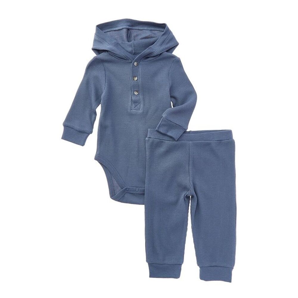 Little Me Baby-Boys Bodysuit & Pant Set, Blue